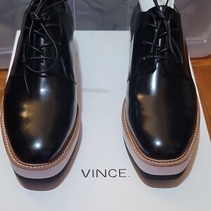 Vince Black Women's platform loafer, size 8